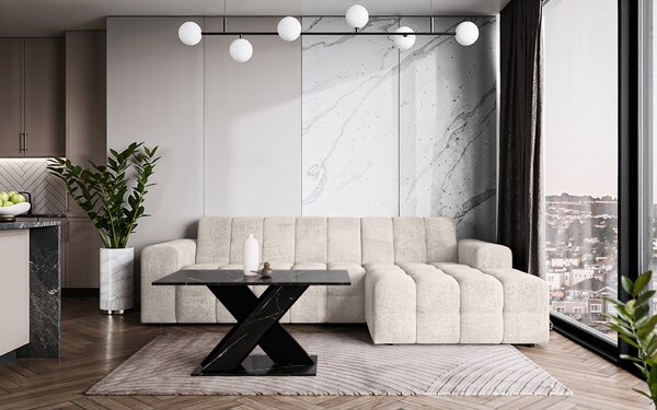 Prospero Konfereční stolek TOXX Kombinace barev: TOXX coffee table royal marble black