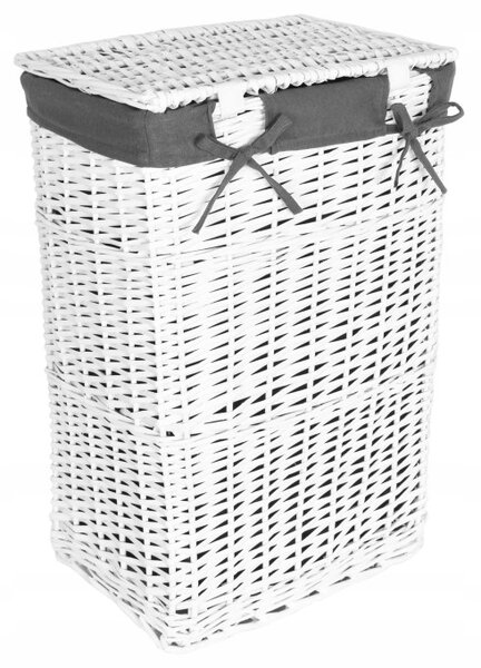 Sada košů na prádlo bílá / šedá 72 l a 114 l