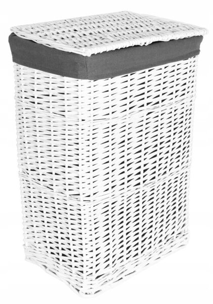 Sada košů na prádlo bílá / šedá 72 l a 114 l