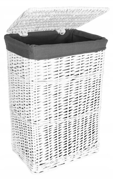 Sada košů na prádlo bílá / šedá 72 l a 114 l