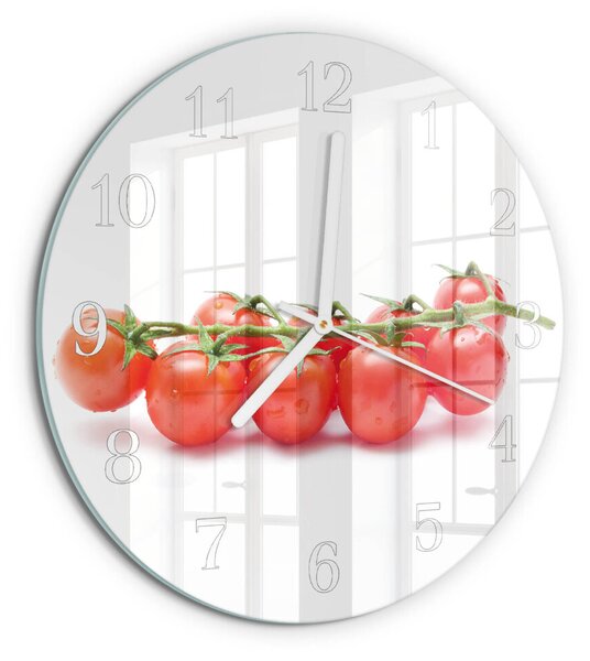 Skleněné hodiny na stěnu Rajčata zsob-fi30-00090236