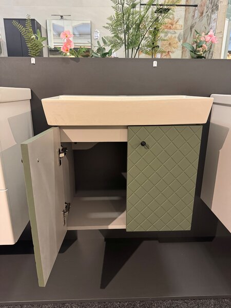 Lavedo Tessera Green 50 koupelnová skříňka s umyvadlem