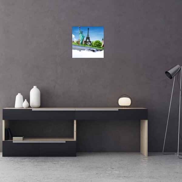 Obraz - Cesta kolem světa (30x30 cm)