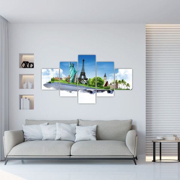 Obraz - Cesta kolem světa (125x70 cm)
