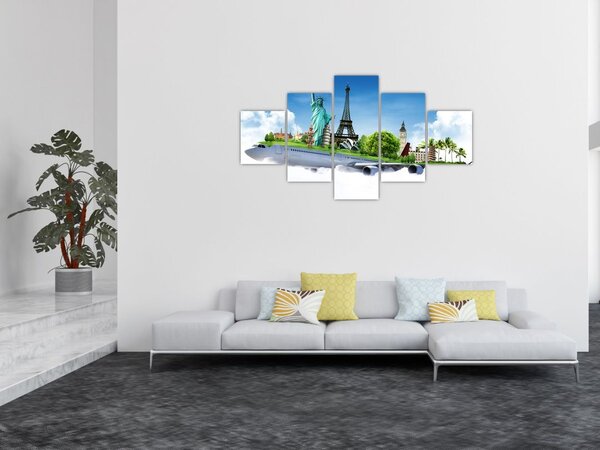 Obraz - Cesta kolem světa (125x70 cm)