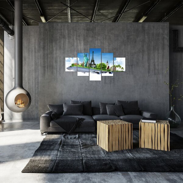 Obraz - Cesta kolem světa (125x70 cm)