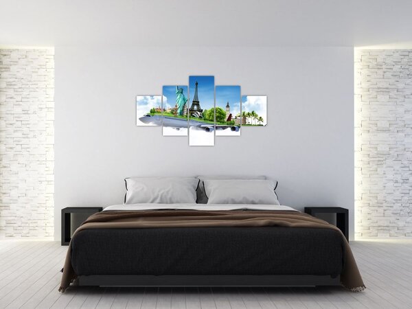 Obraz - Cesta kolem světa (125x70 cm)