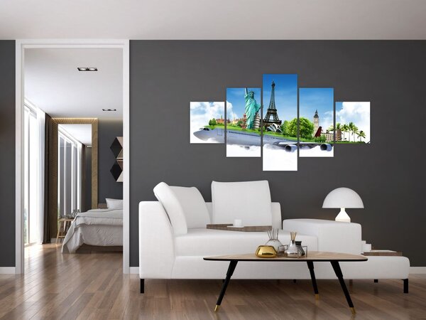 Obraz - Cesta kolem světa (125x70 cm)