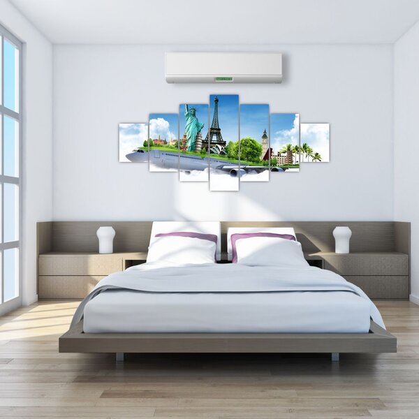 Obraz - Cesta kolem světa (210x100 cm)