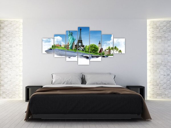 Obraz - Cesta kolem světa (210x100 cm)