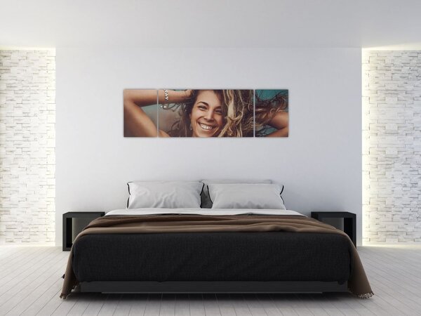 Obraz - Portrét mladé ženy (170x50 cm)