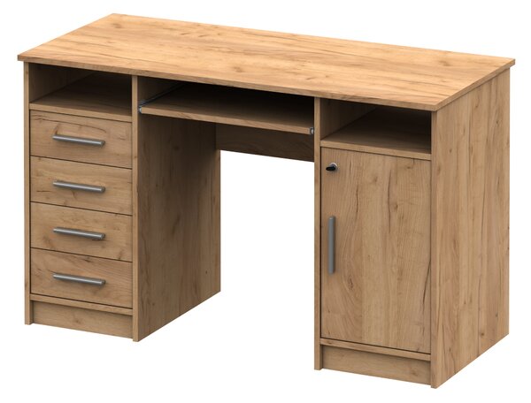 KONDELA PC stůl, dub artisan, B9 NEW