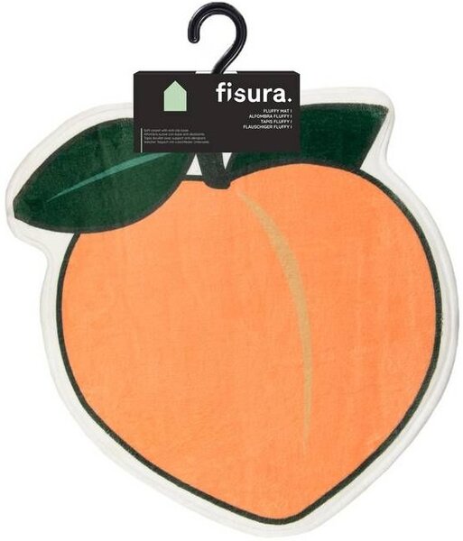 Koupelnová předložka 60x55cm "Broskev" Fluffy Fisura (Barva - oranžová)