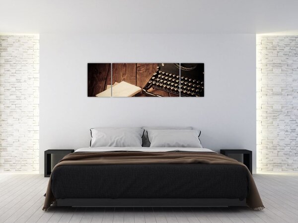 Obraz psacího stroje (170x50 cm)