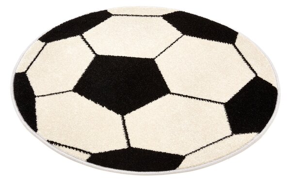 Dětský kulatý koberec Agnella Funky TOP - Fotbalový balón Rozměr: průměr 100 cm