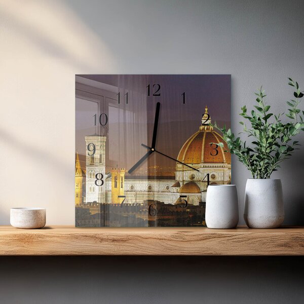 Skleněné hodiny na stěnu Bazilika zskc-30x30-00178657