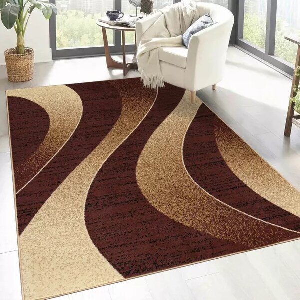 Makro Abra Moderní kusový koberec CHEAP K857A hnědý Rozměr: 160x230 cm