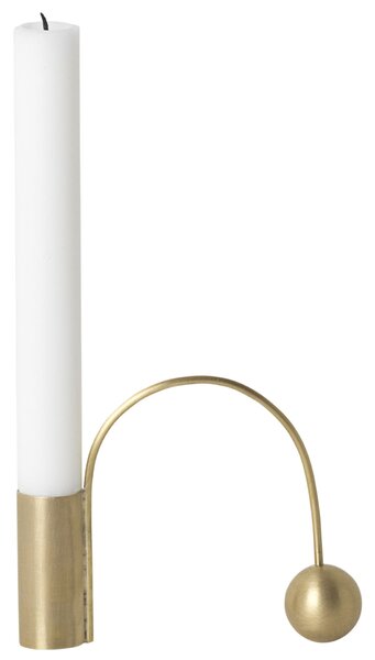 Kovový svícen Brass Balance Candle Holder