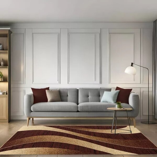 Makro Abra Moderní kusový koberec CHEAP K857A hnědý Rozměr: 160x230 cm