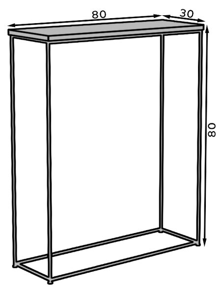 ADRK Furniture Konzole Milan ADRK-CT-MIL-G-WS