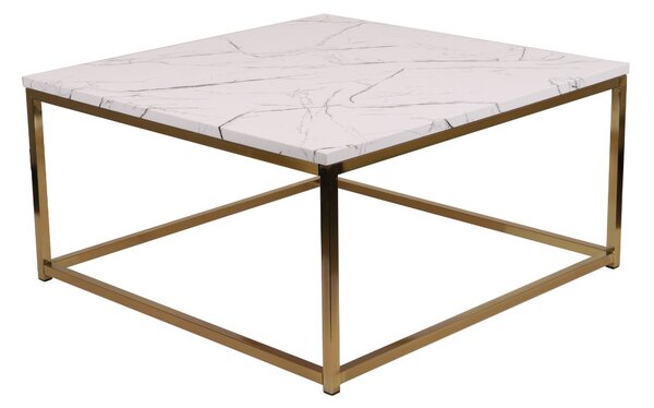 Konferenční stůl Prado white/gold