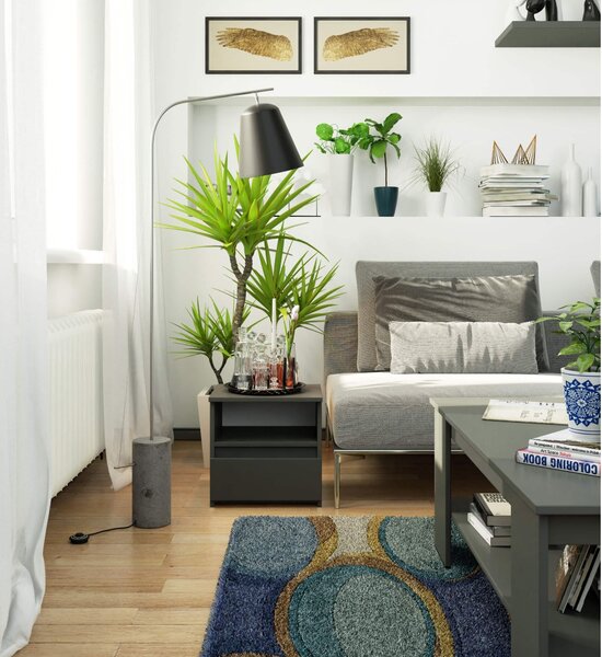 Ak furniture Noční stolek CL1 40 cm grafitově šedý