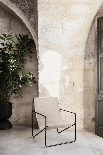 Ferm Living 1104263881 Židle Desert Block černý rám