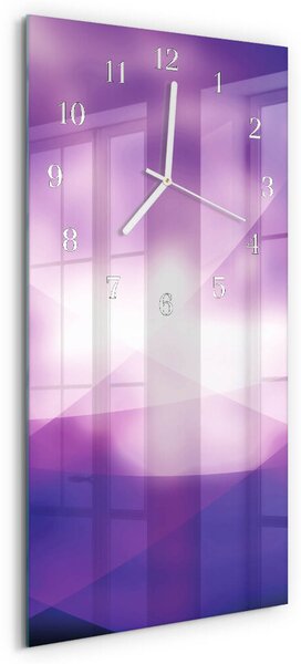 Skleněné hodiny vertikální Vzor zsppb-30x60-00082175