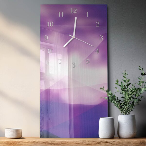 Skleněné hodiny vertikální Vzor zsppb-30x60-00082175