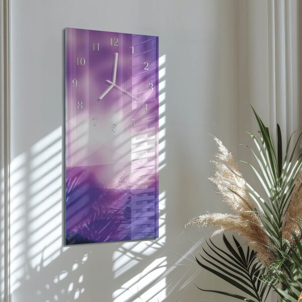 Skleněné hodiny vertikální Vzor zsppb-30x60-00082175