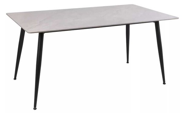 Jídelní stůl Rion 160 x 90 cm, šedá / černá