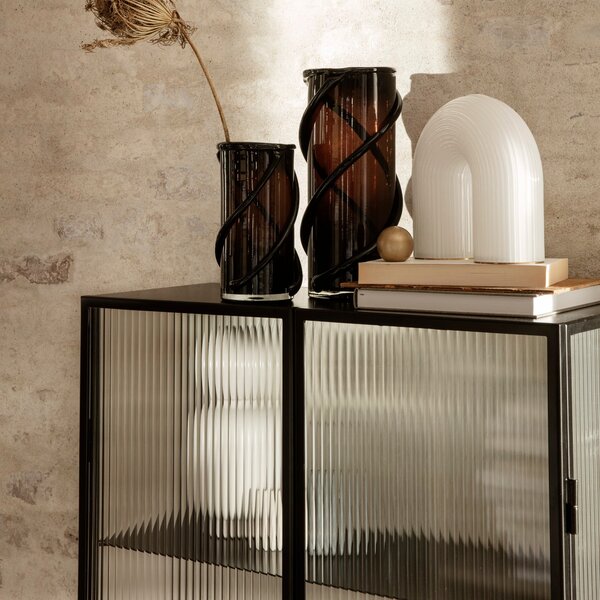 FERM LIVING Nástěnná skříňka Haze, Black