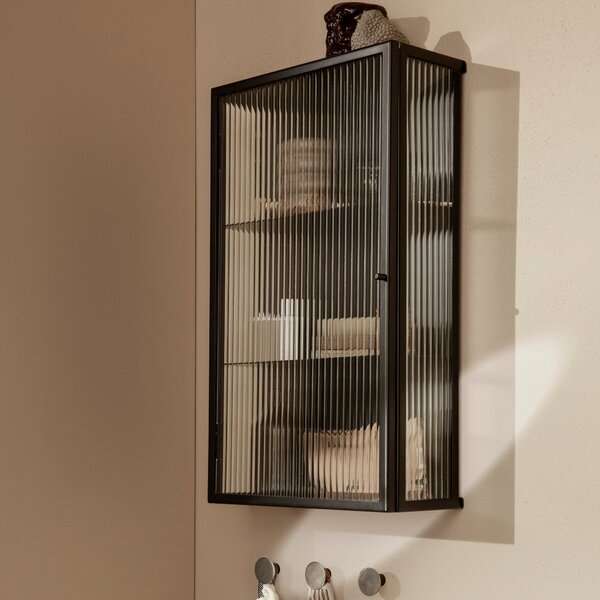 FERM LIVING Nástěnná skříňka Haze, Black
