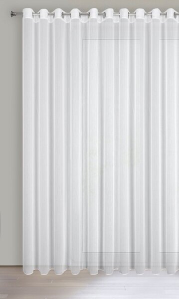 ZÁCLONA NA KROUŽCÍCH KALIA 300X260 CM BÍLÁ BS