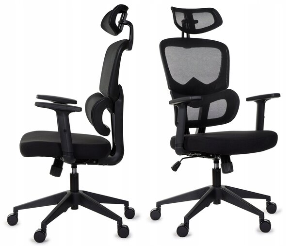 Ergonomické kancelářské křeslo GIOSEDIO FXA004 s nastavitelnými područkami, BOZP