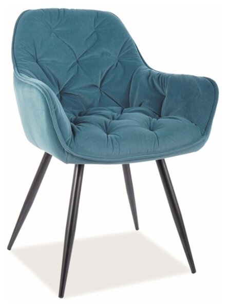 Jídelní židle CHERRY MATT VELVET Barva: Zelená / velvet 75