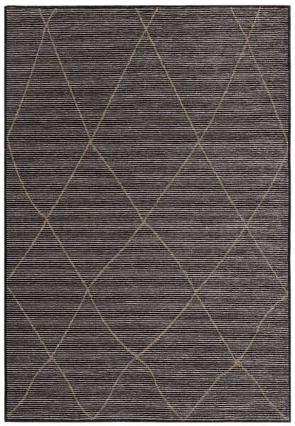 Tribeca Design Kusový koberec Fugali Charcoal Rozměry: 160x230 cm