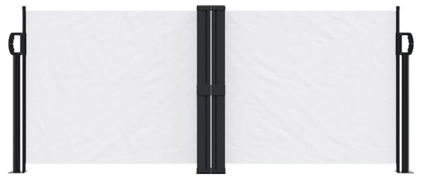 Zatahovací boční markýza bílá 100 x 600 cm