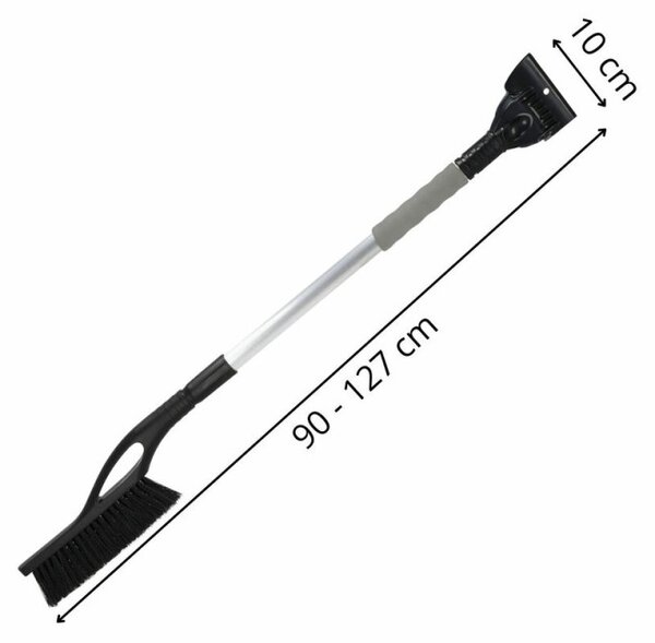 Škrabka na auto se smetáčkem 127 cm SPRINGOS HA5245 černá