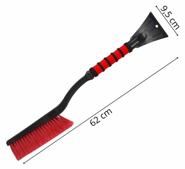 Škrabka na auto se smetáčkem 62 cm SPRINGOS HA5246 červená