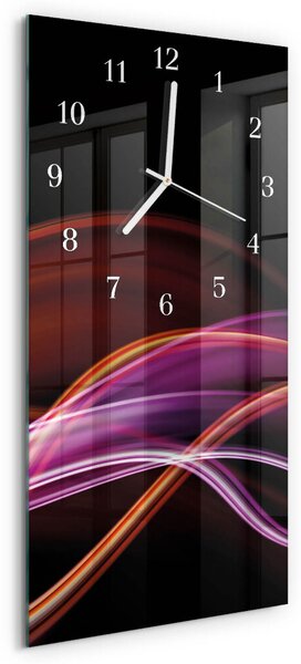 Skleněné hodiny vertikální Abstraktní umění zsppb-30x60-00081134