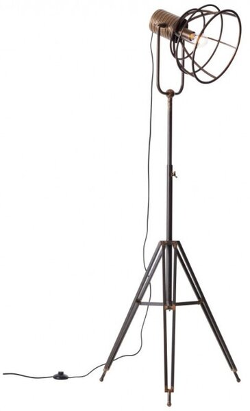Brilliant 93080/46 Stojací lampa REECE trojnožka ČERNÁ OCEL