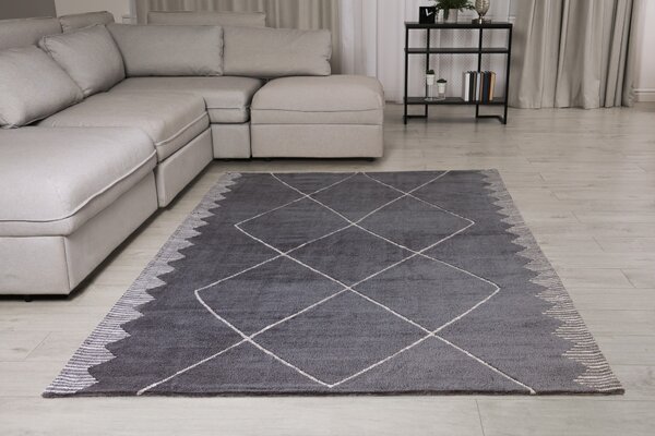 Tribeca Design Kusový koberec Arone Diamond Black Rozměry: 120x170 cm