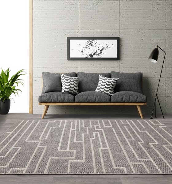 Tribeca Design Kusový koberec Sides Track Grey Rozměry: 80x150 cm