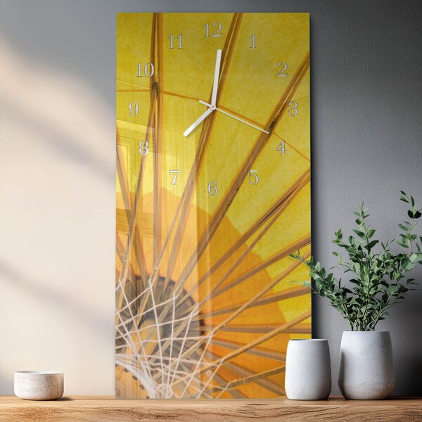 Skleněné hodiny vertikální Deštník zsppb-30x60-00081840