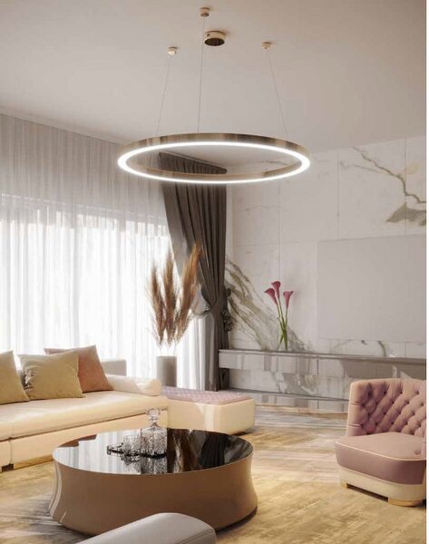 Maxlight P0370D Stmívatelné závěsné LED sívitldo LUXURY GOLD 110cm