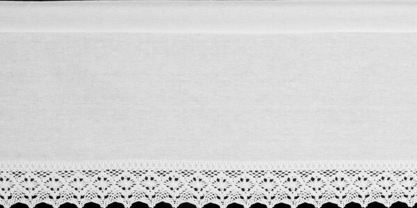 KRÁTKÁ ZÁCLONA NA PÁSCE CLARIE 150X30 CM BÍLÁ