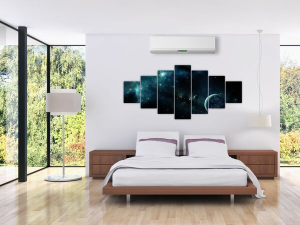 Obraz - Život ve vesmíru (210x100 cm)