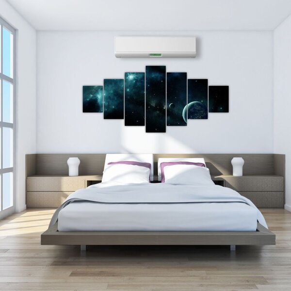 Obraz - Život ve vesmíru (210x100 cm)