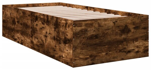 Rám postele kouřový dub 75 x 190 cm kompozitní dřevo 3280983